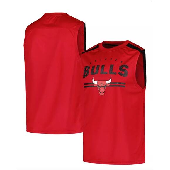 Fanatics Other - NWOT Men's Chicago Bulls Big Tall Birdseye Muscle Tank Top In Red Black, Medium